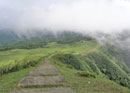 Beautiful view of the winding trails at Taoyuan Valley.